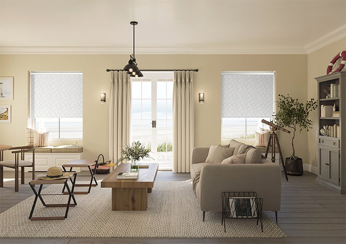 Falling Leaves, Feather Grey - Twist&Fit Roller Blind - Image 8